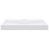 vidaXL Wash Basin 39.4 In.x18.1 In.x4.3 In. Mineral Cast/Marble Cast White - 3 of 4