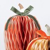 Meri Meri Fall Stripe Paper Honeycomb Pumpkins (Pack of 3) - 3 of 4