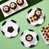 Blue Panda 80 Pack Soccer Paper Plates for Sports Themed Birthday Party Supplies, 7 Inches - 2 of 4