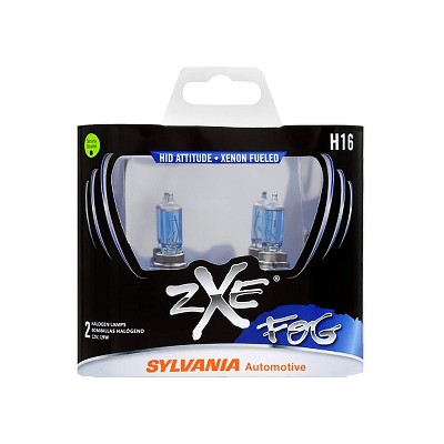 Sylvania H16SZ.BB2 High Performance SilverStar zXe H7 Halogen Fog Light Bulb HID Attitude and Xenon Fueled, White (2 Pack)