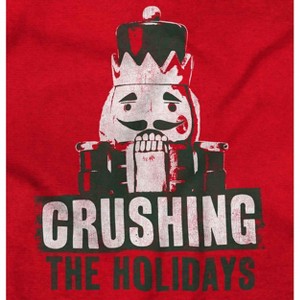 Christmas Crushing Xmas Nutcracker Graphic T Shirt Men or Women Brisco Brands - 1 of 4