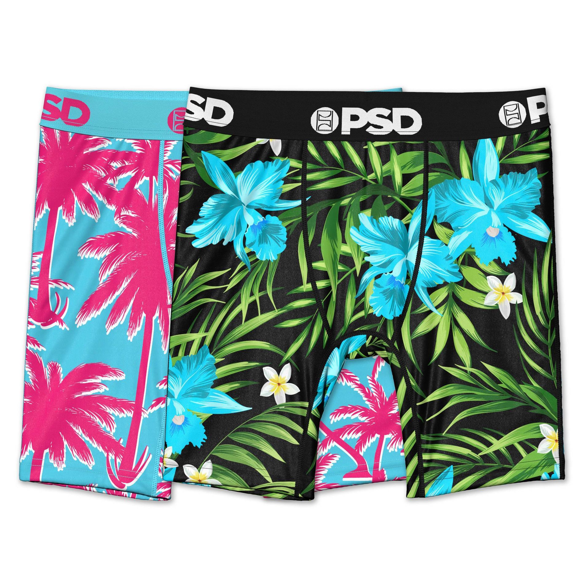 PSD Boys' 2pk Paradise Boxer Brief Underwear - Multicolored