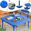 Folding Children's Table and Chair Set, 1 Table + 2 Chairs, Colorful - 4 of 4