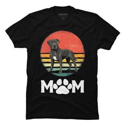 Men's Design By Humans Mother's Day Pittie Mom Pitbull Dog Lovers By JorgeLopez T-Shirt