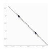 Black Bow Jewelry Sterling Silver Amethyst Teardrop Anklet, 9 Inch - 2 of 4