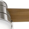 Hunter 36" Aker Lighted Ceiling Fan Brushed Nickel with American Walnut Blades - 3 of 4