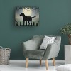 Trademark Fine Art -Ryan Fowler 'Moonrise Black Dog Labrador Lake' Matted Framed Art - 4 of 4