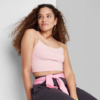 Women's Value Tiny Tank Top - Wild Fable™ Pink L : Target