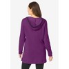 Woman Within Plus Size V-Neck Hoodie Sweatshirt - 3 of 4