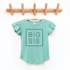 The Juniper Shop Big Sis Square Toddler Flutter Sleeve Tee - 2 of 2