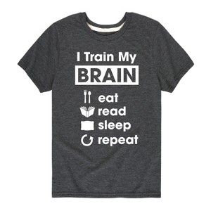 Boys' - Instant Message - I Train My Brain Short Sleeve Graphic T-Shirt - 1 of 4