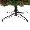 Nearly Natural 9-ft Norway Mixed Pine Artificial Christmas Tree with 650 Clear LED Lights, Pine Cones and Berries - 4 of 4