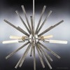 Urban Ambiance Luxury Mid-Century Modern Chandelier 23.875''H x 27.625''W,  Brushed Nickel Finish,  Lismore Collection, UHP3880 - 4 of 4