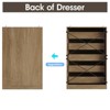 5 Drawer Tall Dresser with Charging Station, TV Stand, Chest of Drawers - 3 of 4