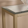 Dillard Narrow Console Table Gold - Aiden Lane: Luxury Glam Style, Iron & MDF, Mirrored Top - 2 of 4