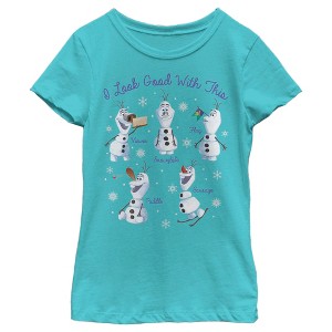 Girl's Frozen I Look Good With This Nose T-Shirt - 1 of 4