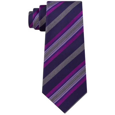Kenneth Cole Mens Rail Stripe Self-tied Necktie