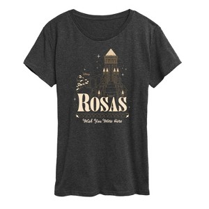 Women's - Disney - Rosas Wish You Were Here Short Sleeve Graphic T-Shirt - 1 of 4