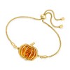 Ross-Simons Amber Pumpkin Bolo Bracelet in 18kt Gold Over Sterling Size - 3 of 4