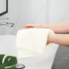 PiccoCasa Luxury 100% Ribbed Absorbent Drying Face Ribbed Cotton Washcloths 2 Pcs - 3 of 4