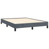 Bed Frame Dark Grey Velvet (100% polyester), plywood, engineered wood - 3 of 4