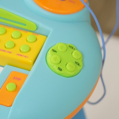 Acoinel Piano Toy Keyboard with Microphone and Stool for Kids