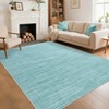 Washable Solid Living Room Rugs, Indoor Modern Non Slip Bedroom Carpet, Low Pile Contemporary Area Rug for Home Decor - 2 of 4