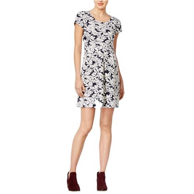 maison Jules Womens Floral Shift Dress