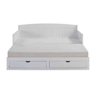 White Pine King Daybed with Storage Drawers