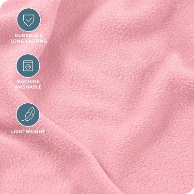 Twin XL Light Pink Flannel Deep Pocket Sheet Set