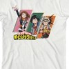 My Hero Academia Uraraka Deku & Bakugo Crew Neck Short Sleeve Boys' White T-shirt - 2 of 3