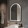 Arched Frame LED Dimmable Anti-Fog Bathroom Vanity Mirror - 3 of 4