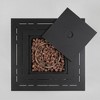 Rattan Propane Gas Fire Table, Square Wicker Gas Fire Table with Gas Regulator, Adjustable Flame Outdoor Woven Rattan Fire Pit for Backyard, Garden - 2 of 4