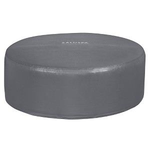 SaluSpa 71x26 Inch EnergySense DuraPlus Waterproof Round Thermal Spa Cover, Gray - 1 of 4