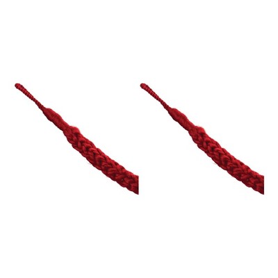 Festive Red Woven Yarn Garland Set for Holiday Decor