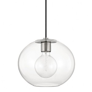 Mitzi Margot 1 - Light Pendant in  Polished Nickel Clear Glass Shade  Shade - 1 of 1