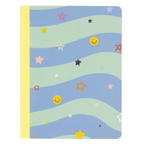 Callie Danielle Wavy Checkered Icons Composition Notebook - 1 of 4