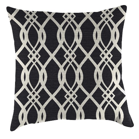 Outdoor Throw Pillow Set Jordan Manufacturing Black White Target