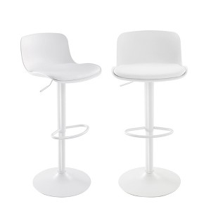 YOUNIKE Bar Stools Set of 2 Modern Armless Counter Height Barstools Adjustable Swivel Bar Chairs - 1 of 4