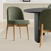 7-Pieces Dining Set for 6,Upholstered Armless Chair with Wood Legs,79 Inch Oval Dining Table for Dining Room,Farmhouse-Tanpinhause - 4 of 4