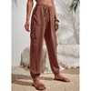Joggers for Women Loose Drawstring High Waisted Cargo Pants with Pockets - 3 of 4
