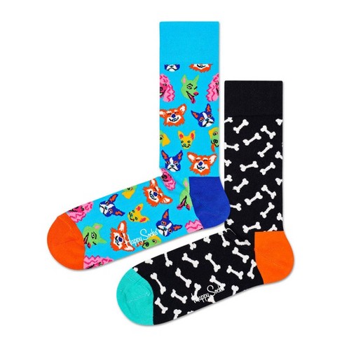 Happy Socks Adult 2pk Dog Sock Gift Set - Large : Target