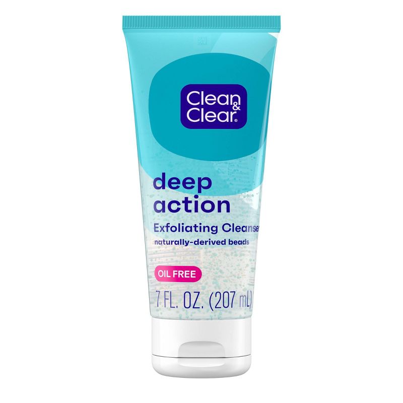 Clean &#38; Clear Oil-Free Deep Action Exfoliating Facial Scrub for Smooth Skin - 7 oz, 1 of 10