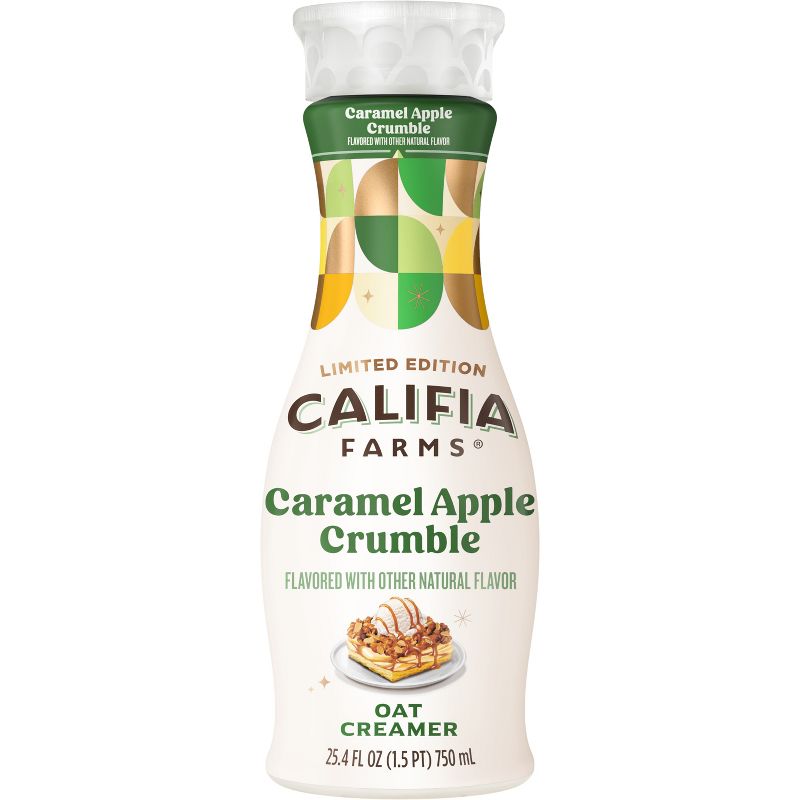 Califia Farms Apple Crumble Oat Milk Coffee Creamer - 25.4oz, 1 of 4