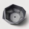 13" Wide Faceted Composite Geometric Indoor Outdoor Planter Pot - Hilton Carter for Target - 4 of 4