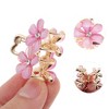 Unique Bargains Fashion Double Flower Hair Clips Hairdo Clip 1 Pc - 2 of 4