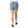 Women's MID-RISE HEAVY CONTRAST FAUX FLAP POCKET SHORTS - Judy Blue - 3 of 4