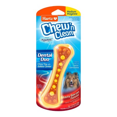 Hartz Chew'n Clean Dental Duo Medium Dog Bone Toy