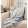 Saro Lifestyle Waffle Weave Reversible Throw Blanket - 4 of 4