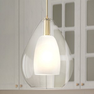 Urban Ambiance Luxury Casual Indoor Pendant,  20-3/4''H x 15"W x 15''D,  Brushed Gold Finish, UHP4934 - 1 of 4